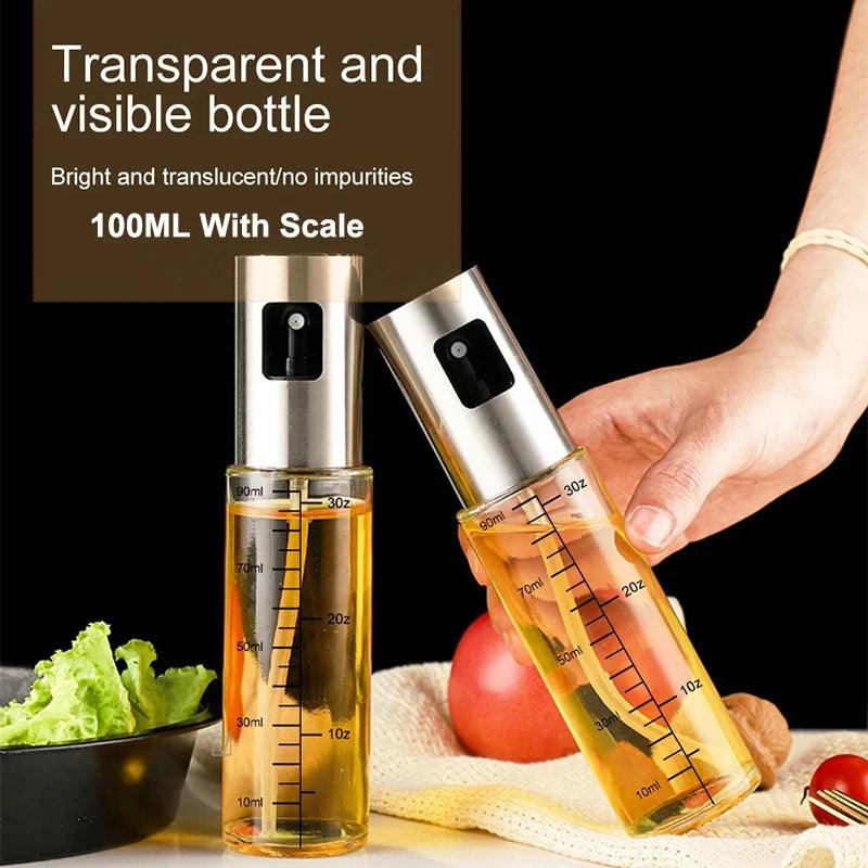 Elegant Stainless Steel Oil Sprayer – Precise Dispensing and Splash Protection - DK KITCHEN