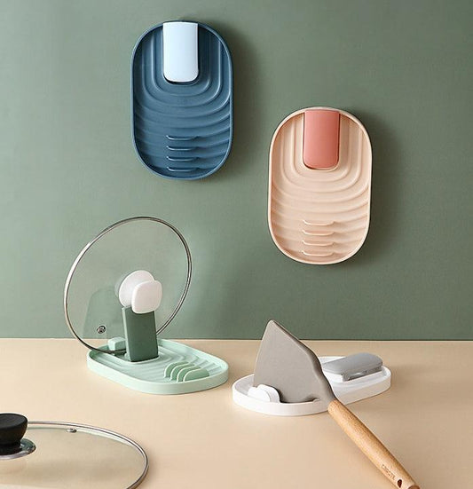 Nordic Pan: Foldable Wall-Mounted Lid and Spoon Organizer – Efficient & Modern - DK KITCHEN